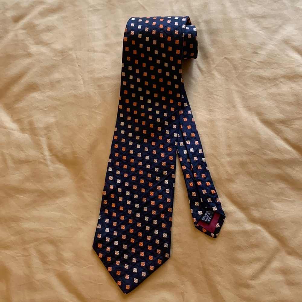 Structure 100% Silk Mens Tie